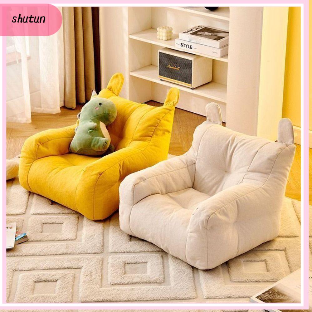 SHUTUN Mềm mại Ghế Sofa Nhỏ Tiện dụng Thoải mái Ghế sofa cotton có thể giặt được Dễ thương cho trẻ em với túi lưu trữ Ghế Sofa Lười Phòng Khách Dành cho bé trai và bé gái