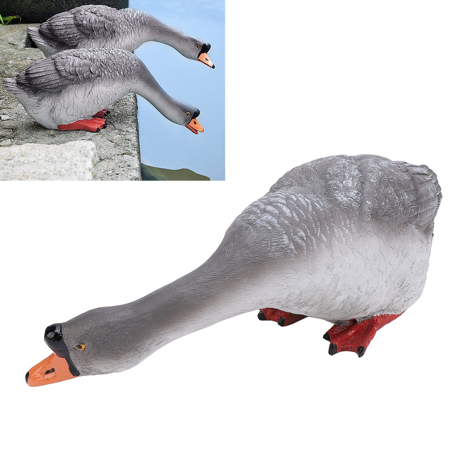 Farm Animal Sculpture Resin Goose Statue for Waterscape Presyo  903 Piso*Libreng Shipping