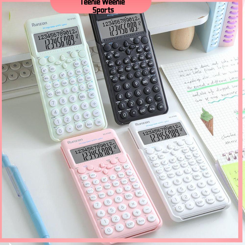 TEENIE WEENIE SPORTS 240 chức năng Máy tính khoa học kỹ thuật Màn hình 12 chữ số 2 dòng Máy tính chức năng Di động Tiêu chuẩn Máy tính toán toán học dành cho sinh viên và giáo viên