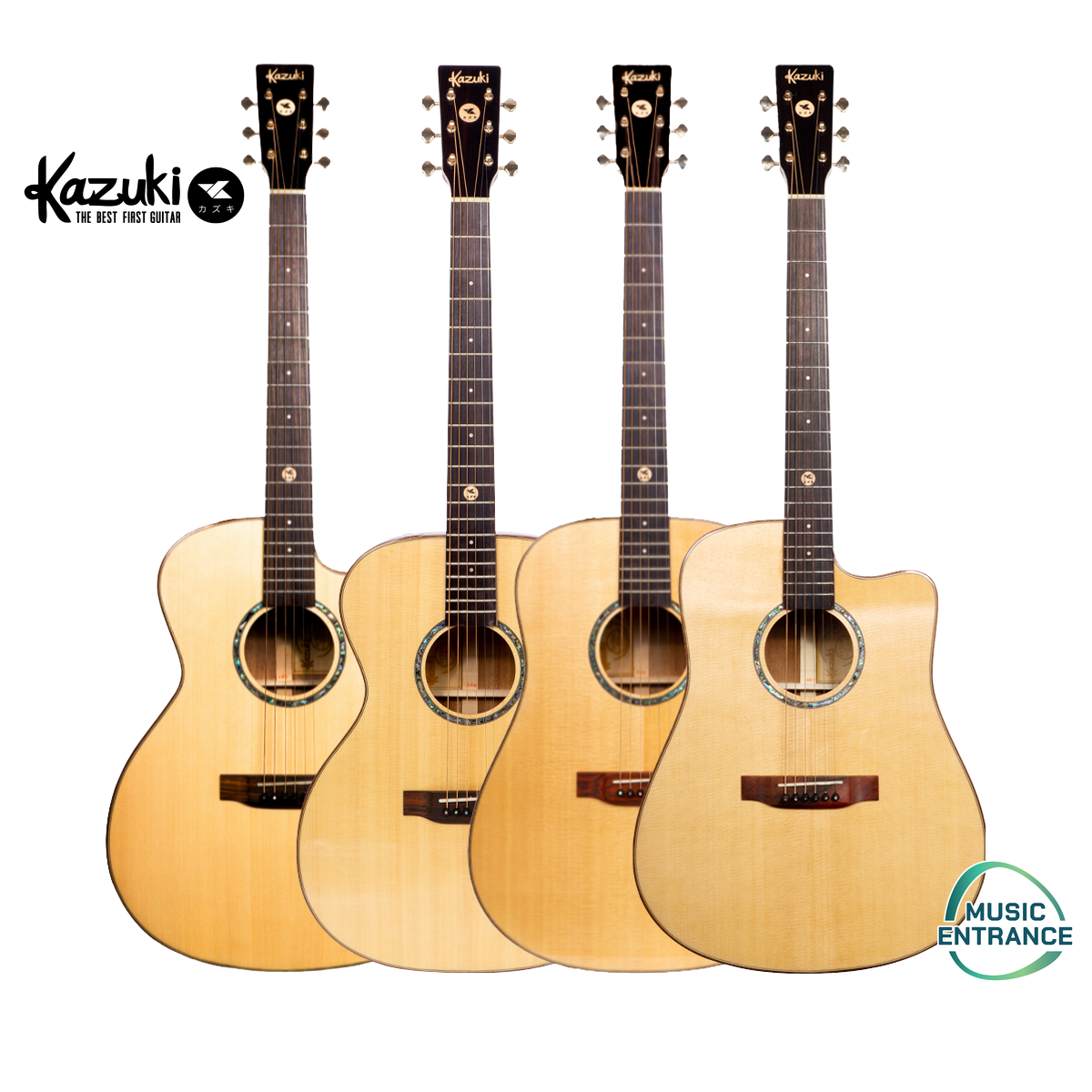 Kazuki ALL SOUL กีต้าร์โปร่ง 41 นิ้ว Acoustic Guitar All Solid Mahogany แถมฟรี กระเป๋ากีต้าร์ & ที่เก็บปิ๊ก - ยี่ห้อ Kazuki ราคา 8,460 บาท*ส่งฟรี