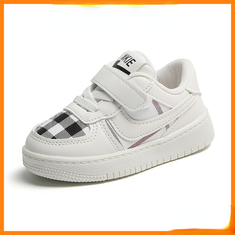 0-3 yrs Kids Sneaker Sport Checker Design Boy Girl Shoe Kasut Bayi Budak