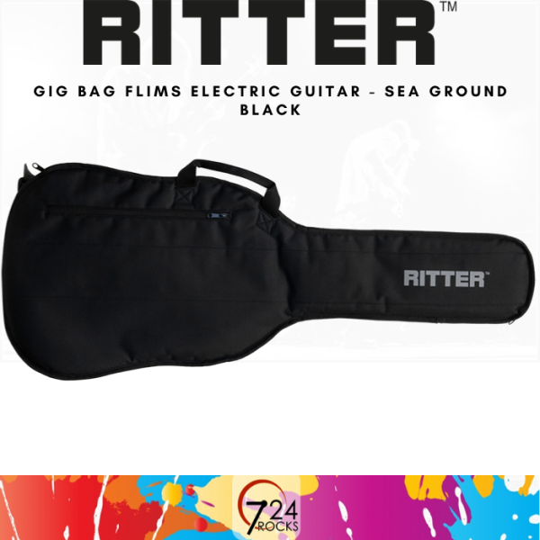 Ritter Flims RGF0E-SBK Electric Guitar Bag ,Sea Ground Black Malaysia