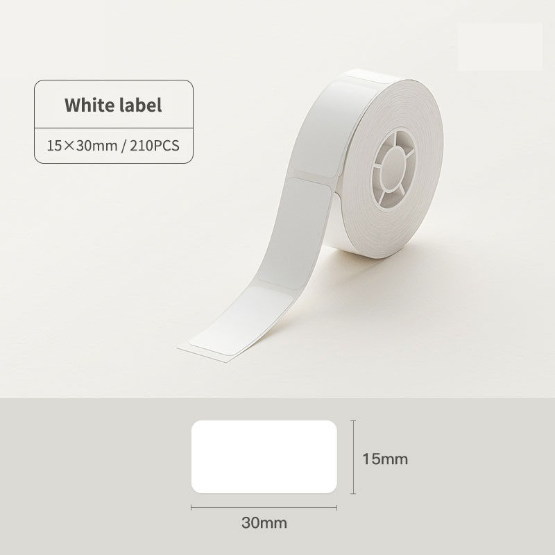 NIIMBOT D11 D110 D101 H1S 10-15mm Sticker Smooth Waterproof Refill Price Label Paper Tape Roll
