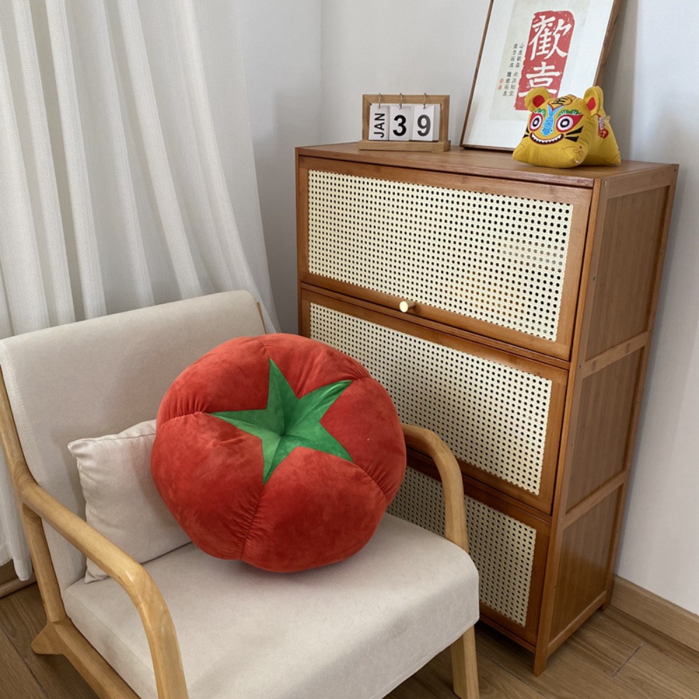 LIVELYN Nhồi bông Đệm Rau Cà Chua Nấm Gối sàn Persimmon Miếng đệm mềm Phòng ngủ