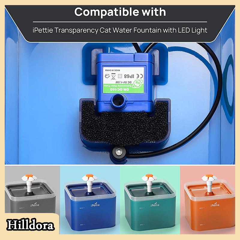[Hilldora] Bộ lọc bọt biển cho đài phun nước cho mèo thú cưng bộ lọc bọt thay thế đài phun nước cho mèo