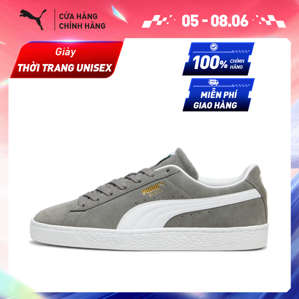 Giày Thời Trang PUMA Unisex Suede Classic Màu Xám