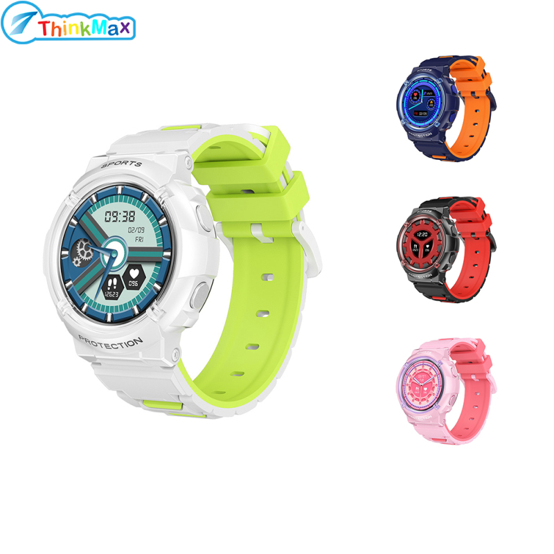 HT19 Kids Smart Watch Waterproof Kids Fitness Activity Tracker Watch With 1.28inch Screen Heart Rate Sleep Monitor Alarm Clock Watch ราคา 774 บาท*ส่งฟรี