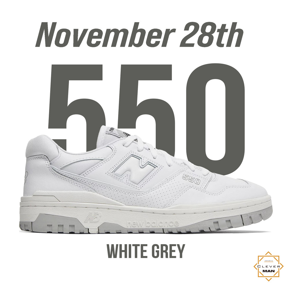 Giày Thể Thao NB550 "White" Màu Trắng Full Clever Man Store