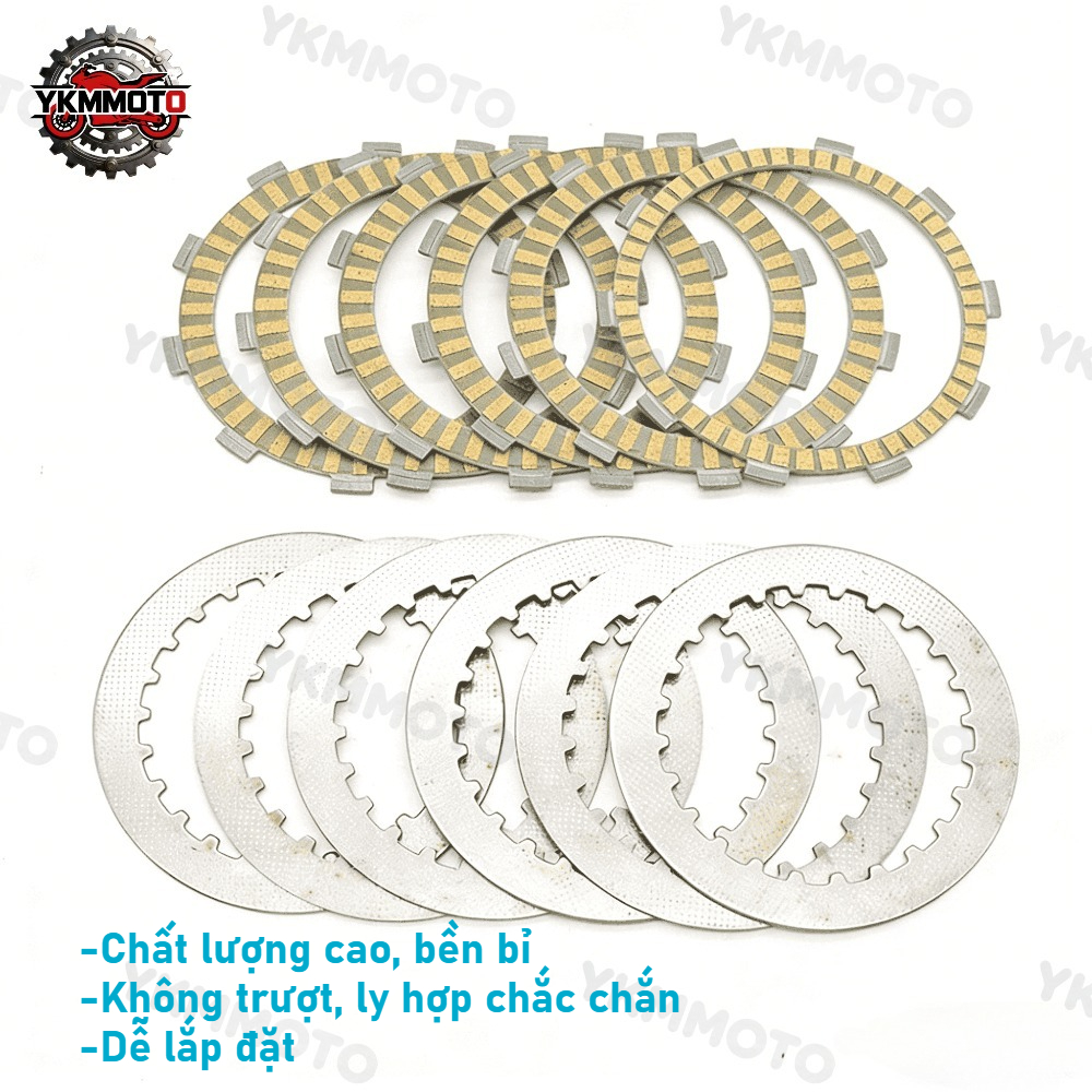Tấm thép ly hợp xe máy Bền bỉ Chất lượng cao Đúng mẫu cho Benelli BN251 TNT25 TNT250 TRK251 Leoncin250 BJ250-15