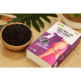 Gạo lứt tím than hữu cơ Hoa Nắng 1kg - NMCT
