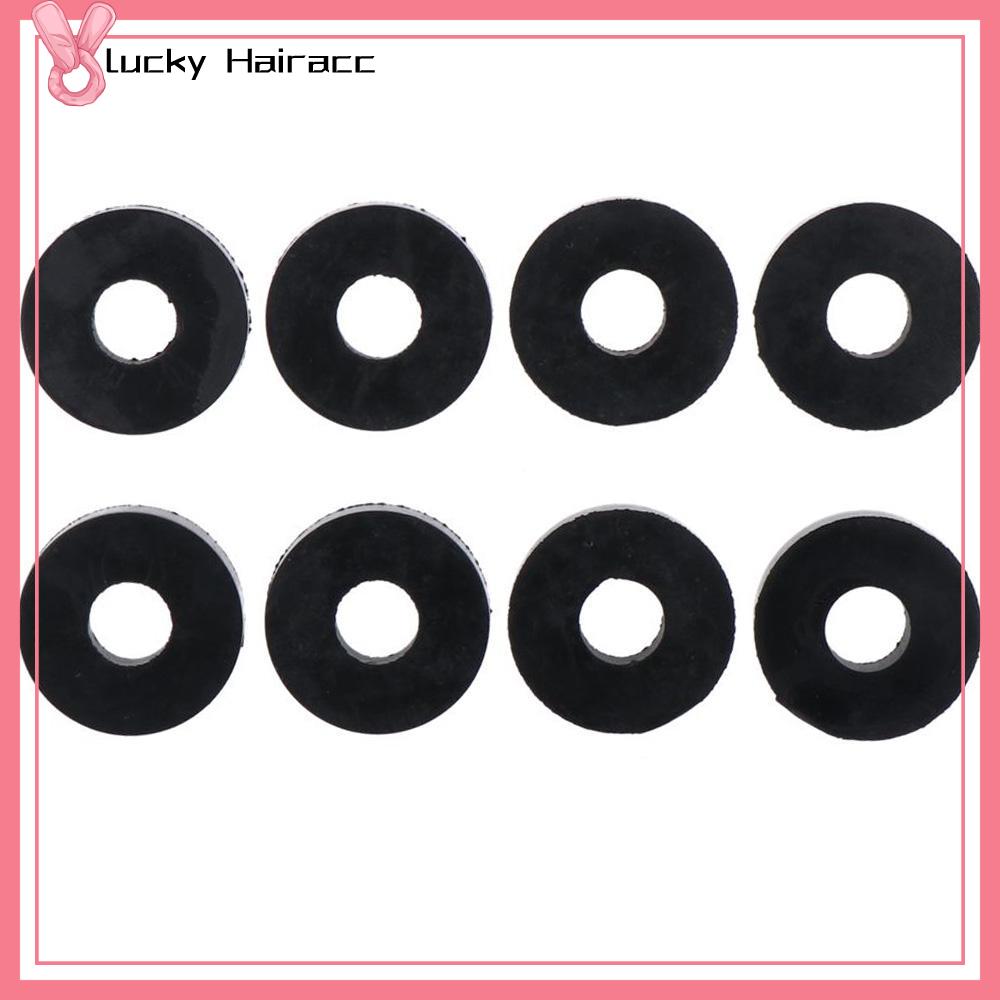 LUCKY HAIRACC 8pcs 1.5 inch OD 0.5 inch ID dày 0.4 inch Miếng đệm cách ly Đen Cao su Vòng đệm tròn Bền Tròn Miếng đệm cao su Nhà