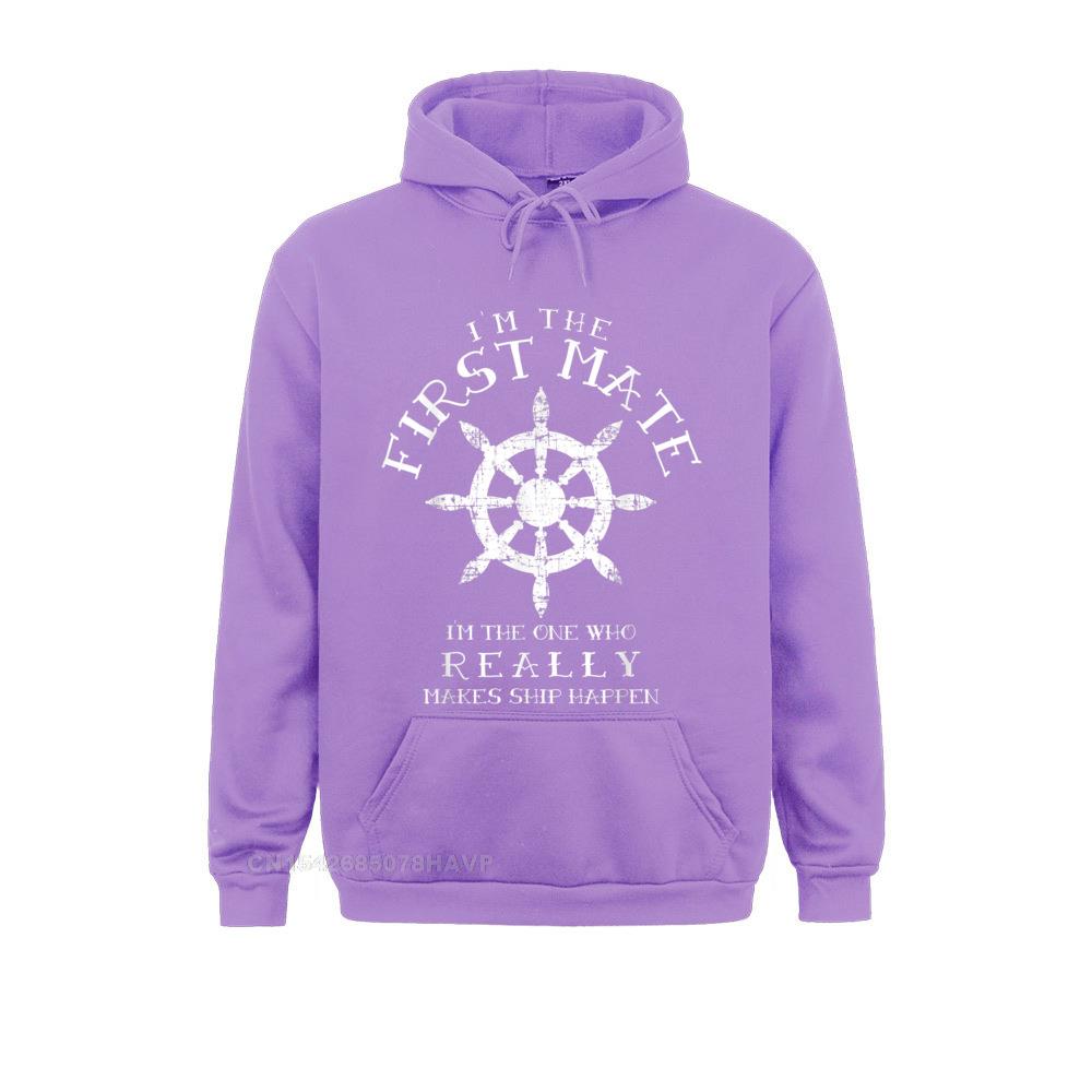 First Mate Im One Really Makes Ship Happen Shirt Funny Gift__A10065 Student Sweatshirts Normal Hoodies 2021 Hot Sale Hoods Long Sleeve First Mate Im One Really Makes Ship Happen Shirt Funny Gift__A10065purple