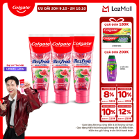 Bộ 3 Kem đánh răng Colgate MaxFresh hương nhiệt đới tinh thể quả mọng tươi mát 100g/tuýp