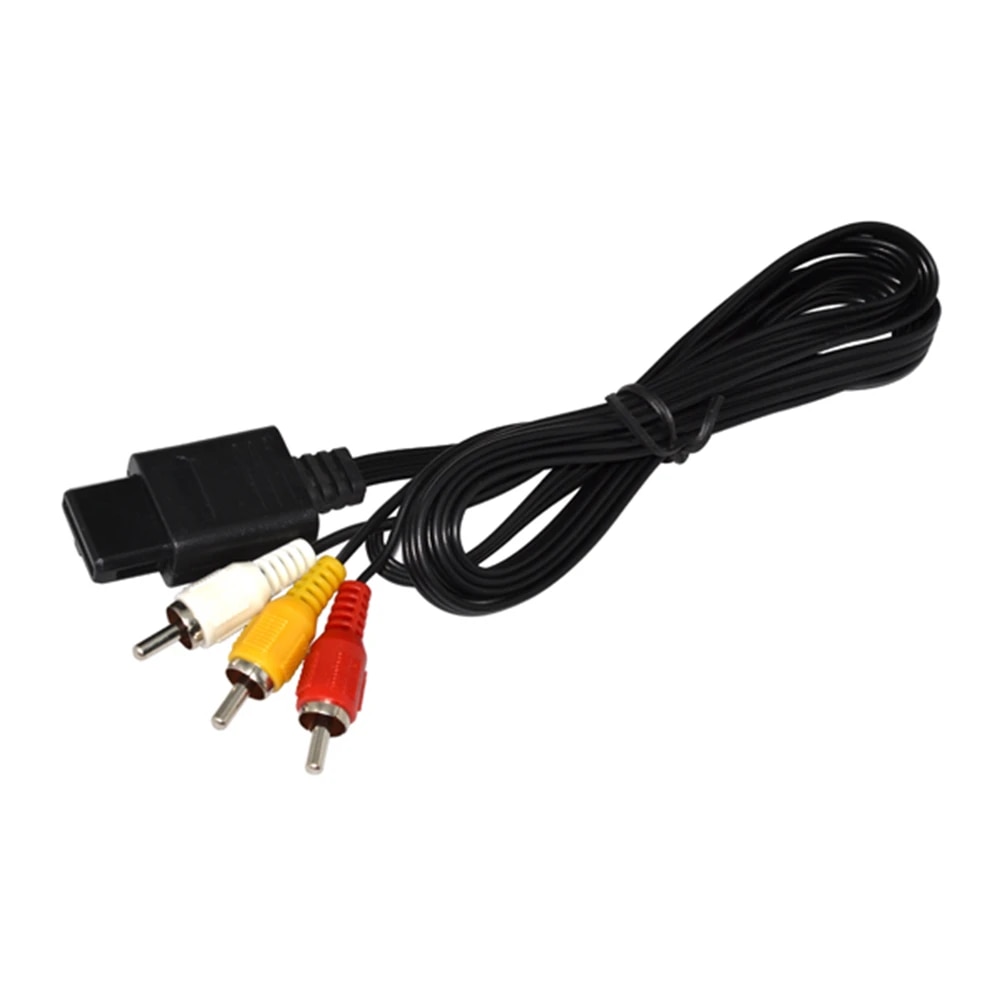 Kiểu dáng đẹp mát AV TV Video RCA Dây cáp cho SNES gametube cho N-64 Cáp trò chơi cho S-F-C