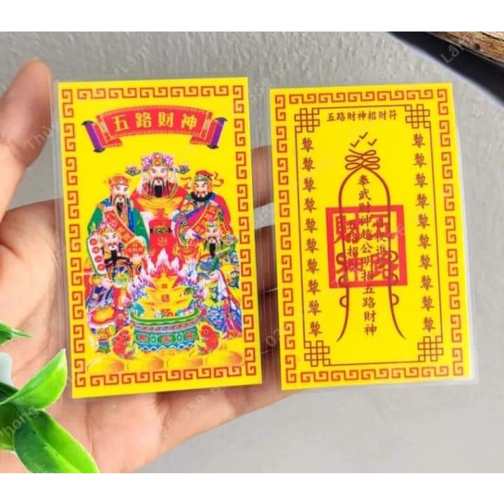 Hàng cao cấp, Kim bài Ngũ Lộ Thần Tài phù khai vận mở cung tài lộc giàu có - Đã chú nguyện, ĐÃ ĐƯỢCTRÌ PHÉP DO CÁC SƯ