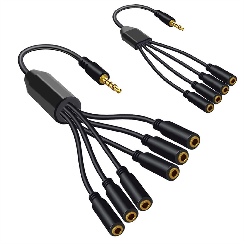 ANTONE Bền Bộ mở rộng cáp TRRS 3.5mm Giắc cái 3.5mm 1/8 "đực thành 3/4/5/6 3.5mm Nghe nhạc Dây chia âm thanh nổi Cáp chia tai nghe Cáp chia 3.5mm Dây Bộ chuyển đổi âm thanh