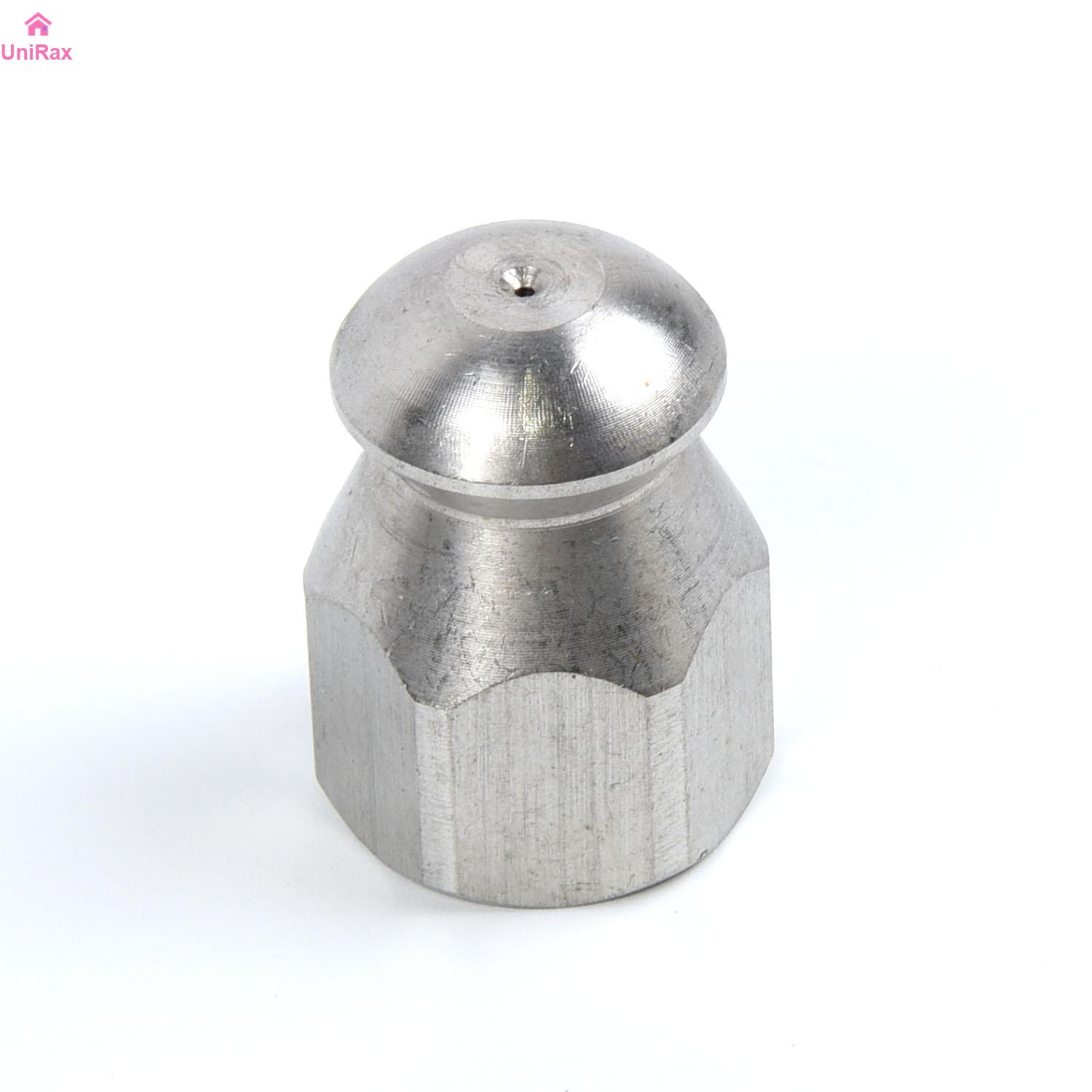 【Unirax】 Bộ xả áp lực vòi phun làm sạch cống 1/4 inch máy giặt nữ vòi phun thép không gỉ 【hàng có sẵn】