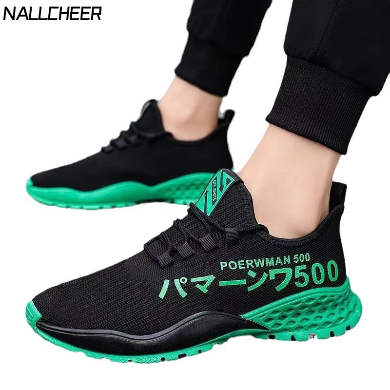 NALLCHEER รองเท้าผู้ชายรองเท้าตาข่ายระบายอากาศสำหรับฤดูใบไม้ร่วงรองเท้ากีฬาลำลองสำหรับผู้ชาย ราคา 114 บาท*ส่งฟรี