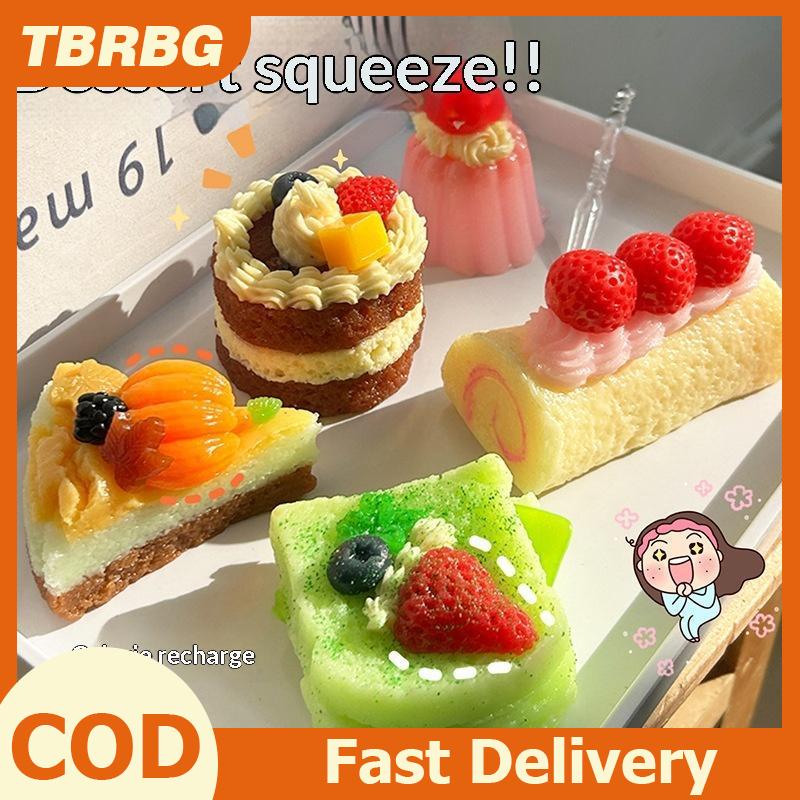 TBRBG ของเล่นขนมหวานแบบสมจริงเนื้อนุ่มคืนตัวช้าช่วยคลายความเครียดเป็นของชำร่วยงานปาร์ตี้สำหรับเด็กและเป็นของขวัญชิ้นเล็กๆ ราคา 51 บาท*ส่งฟรี