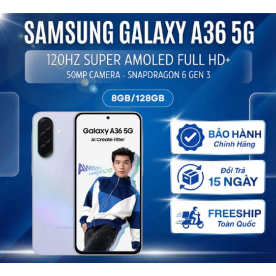 Điện thoại SS A36 5G 12/256GB Hàng Chính hãng Mới 100%