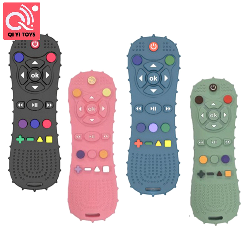 Đồ chơi cho bé mọc răng điều khiển từ xa hình dạng Silicone MOL Stick Teether đồ chơi gặm cho 3 + tháng trẻ sơ sinh