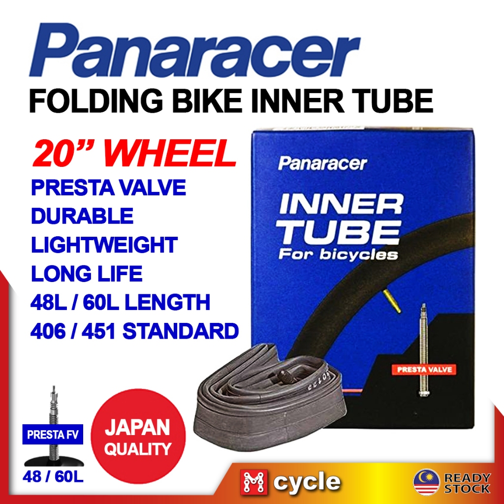 Panaracer Lightweight Bike Tube 27.6 X 1.2-35C - Presta Valve 48mm Made In Japan