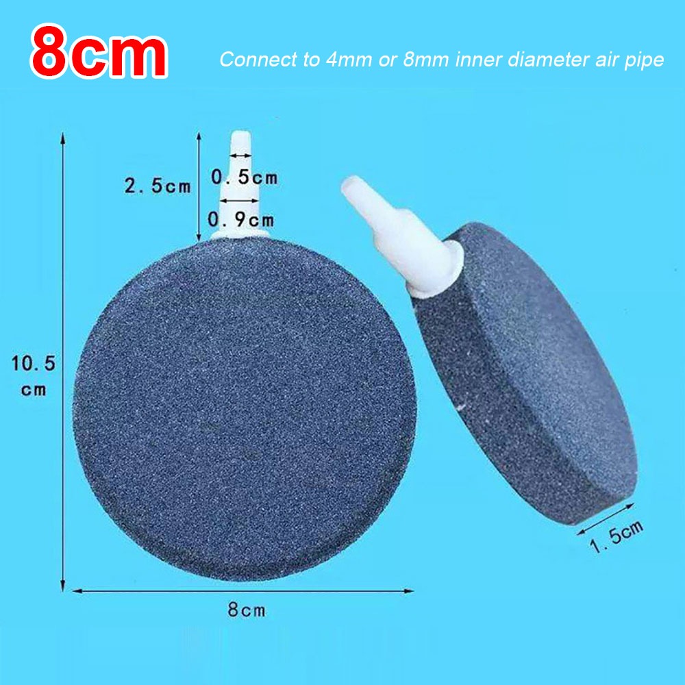 PZJBDI SHOP 1Pcs 4/6/8/10cm Đá bong bóng bể cá Thiết thực Tròn Tấm oxy thủy canh  Máy sục khí đá không khí Phụ kiện bể cá - 2