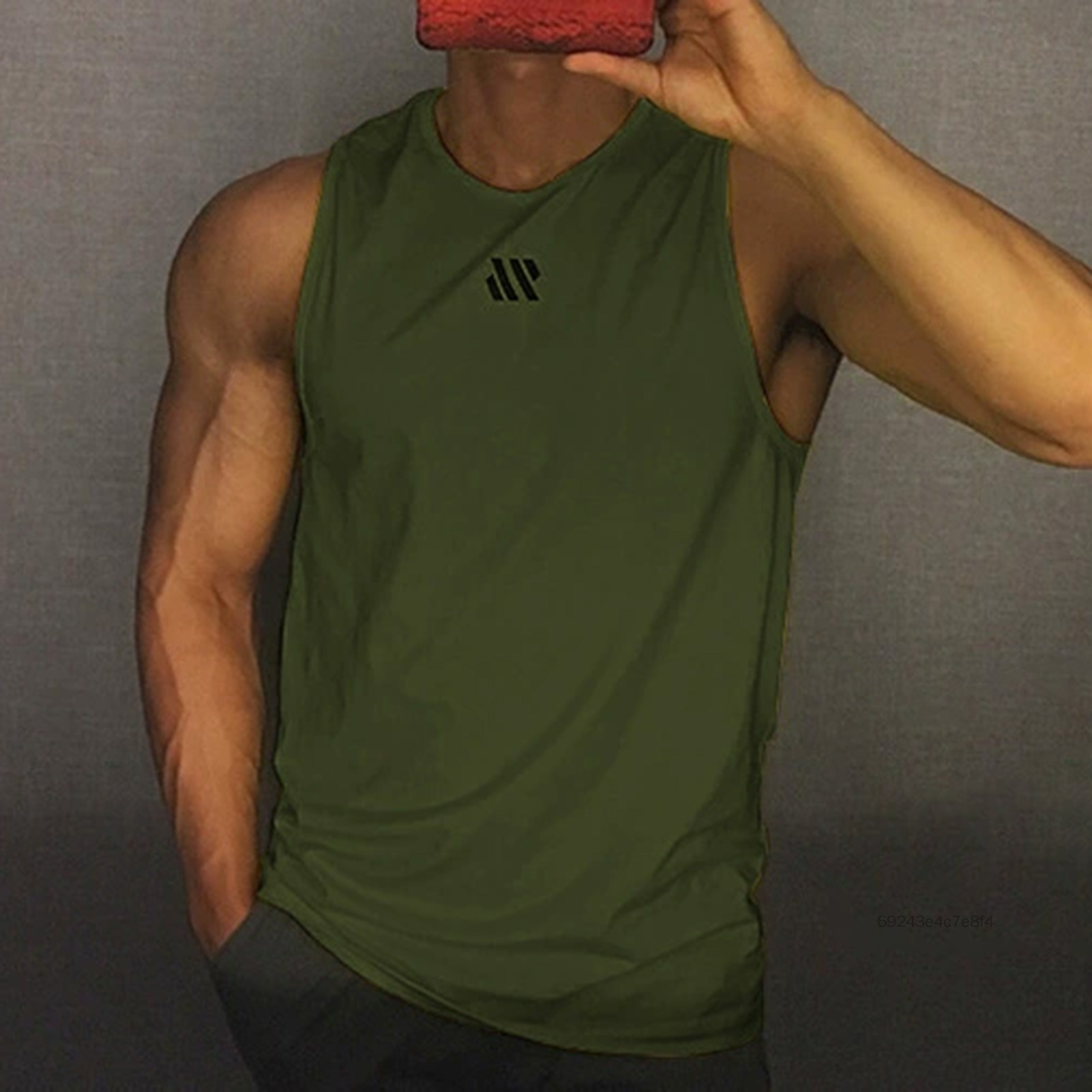 Áo Sơ Mi Không Tay Tập Luyện Cho Nam Thể Thao Thể Hình Thông Thường Tập Gym Áo Sơ Mi Không Tay Dành Cho Nam Giới Năng Động Người Yêu Thể Hình eWalker-VN - 9