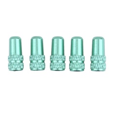 5pcs Bike Tyre Tire Aluminum Caps Dust Covers For Presta Valve Stems(green) - Intl By Crystalawaking