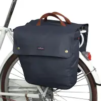 tourbon waterproof canvas bike pannier bag bicycle frame pack
