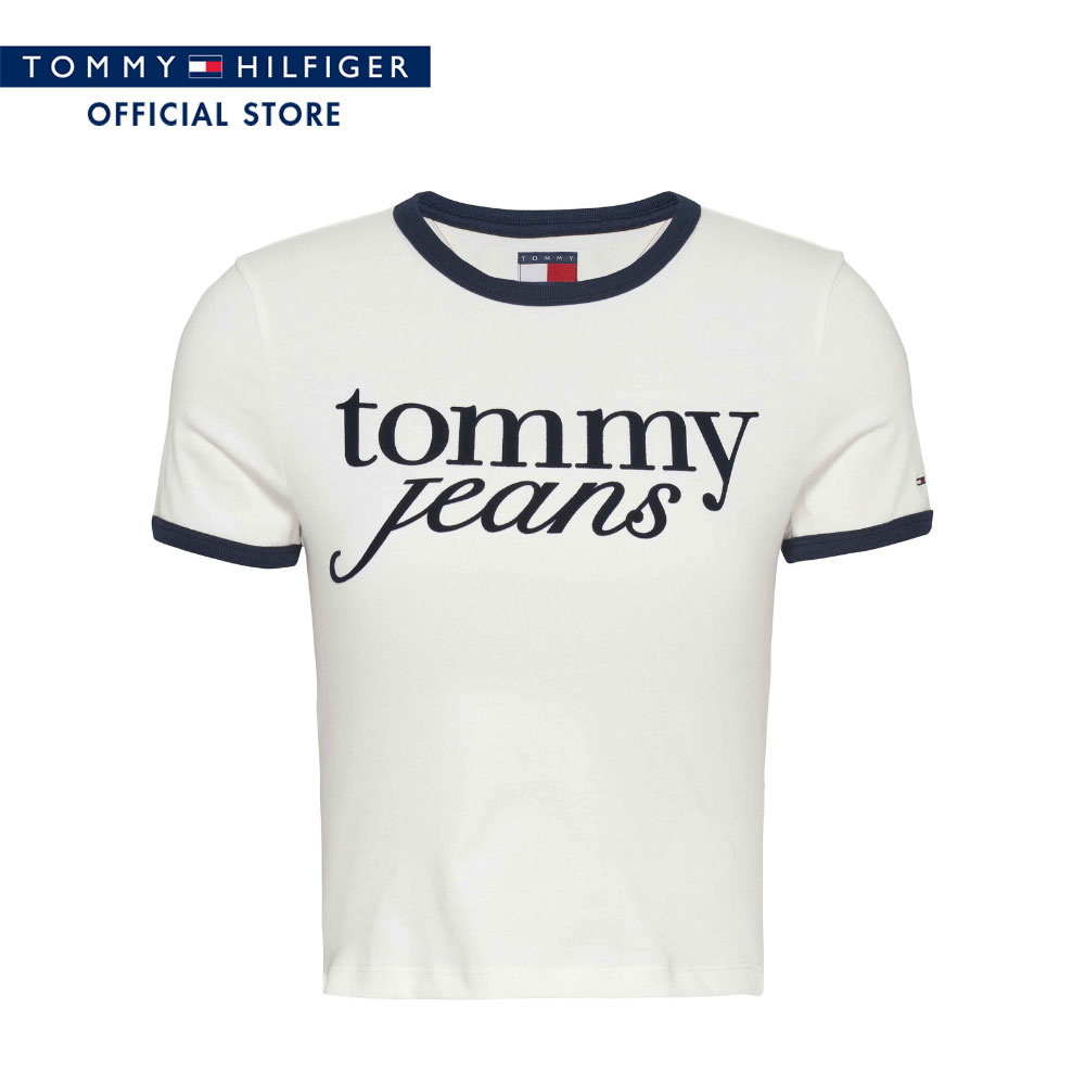 Tommy Hilfiger Women Tee Model DW0DW20631 YBL - White Slim Fit ราคา 1,832 บาท*ส่งฟรี