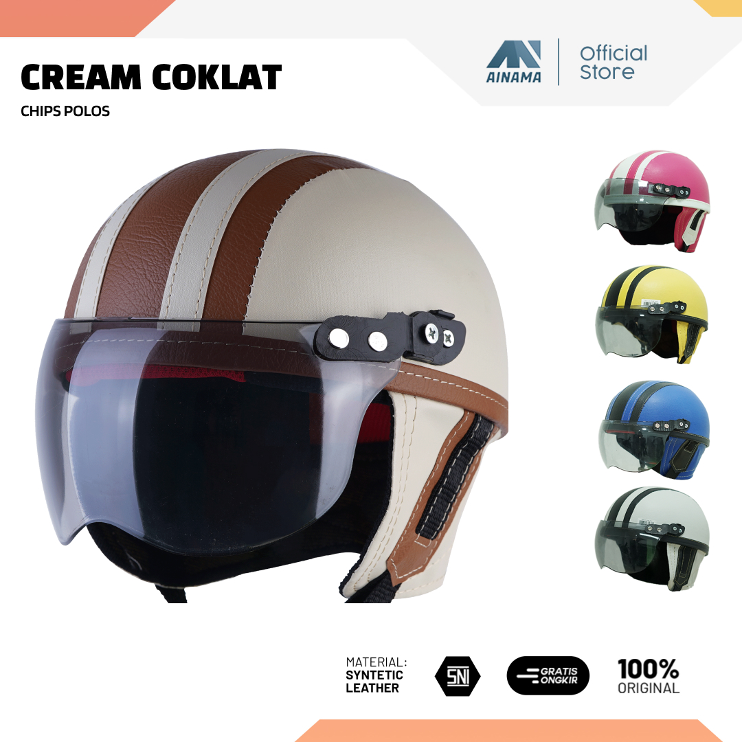 Helm Anak Lucu Perempuan Laki Laki Untuk Usia 1 2 3 4 5 Tahun Premium Imut Chip Retro Klasik Motif Polos Berbagai Warna Harga 41,999 rupiah*Gratis Ongkir