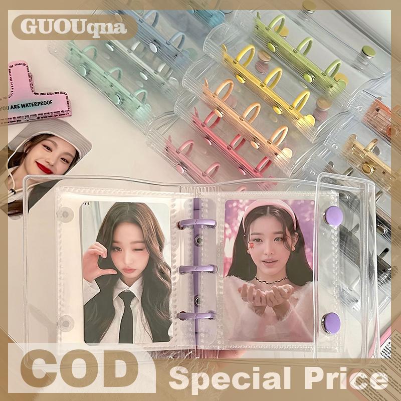  GUOUqna Trong suốt chất kết dính Album ảnh Kpop photocard chủ thần tượng Thẻ thu thập cuốn sách chất kết dính photocards Album thẻ chất kết dính 