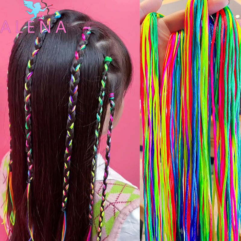 ALENA 🧡🧡🧡 Dây Bện Tóc Bẩn Dây Bện Tóc Bẩn Dây Bện Tóc Bẩn Ruy Băng Đầy Màu Sắc Ruy Băng Trẻ Em Dây B