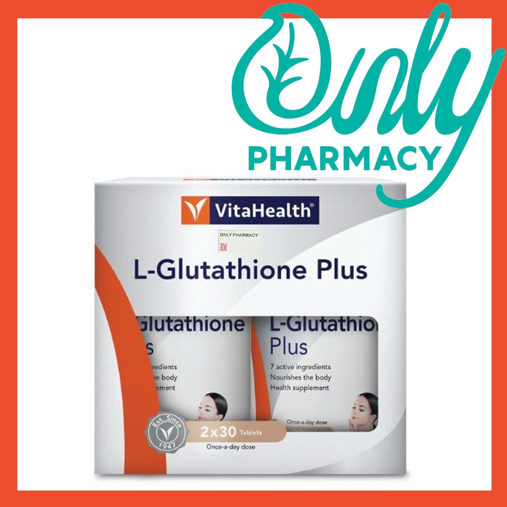 vitahealth glutathione L- PLUS 30S/ 30S x 2 glutathione with zinc Glow hits