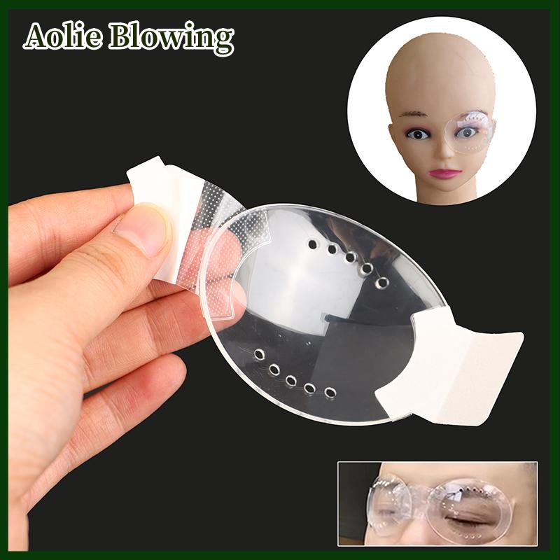 Aolie Tự dính rõ ràng nhựa chăm sóc mắt lá chắn mắt với 10 lỗ cần thiết sau khi phẫu thuật mắt va chạm tránh bảo vệ mắt
