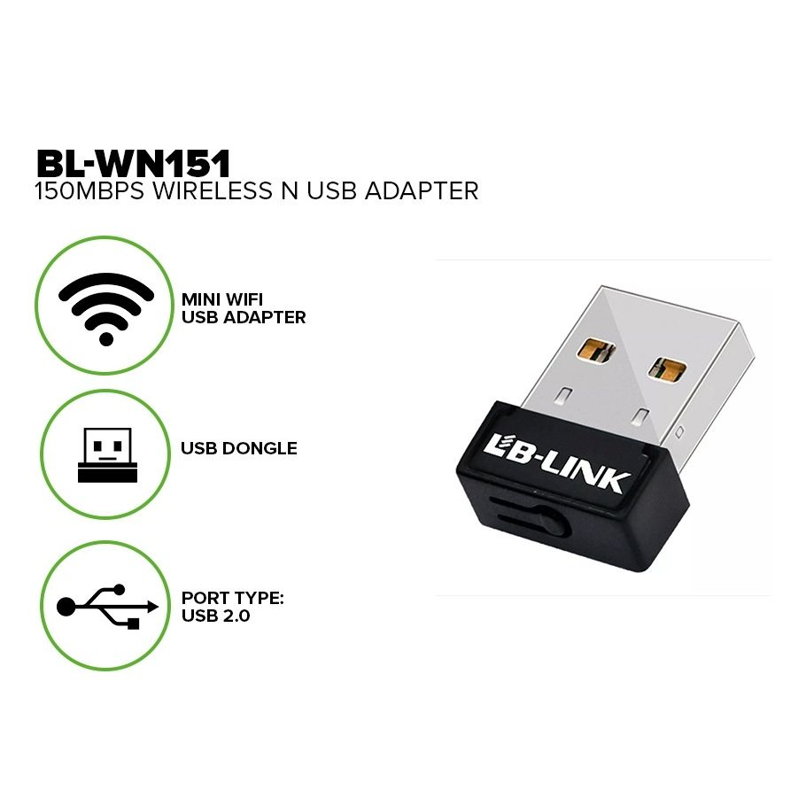 Fast & Reliable Wifi Receiver | 150 Mbps Mini USB Adapter | Ideal for Streaming & Gaming