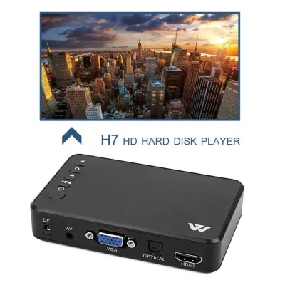 2021 New Full HD Media Player Mini Autoplay Full HD 1920X1080 HDMI-Compatible VGA AV USB Hard Disk SD/SDHC/MMC Card F10 Externalplayer