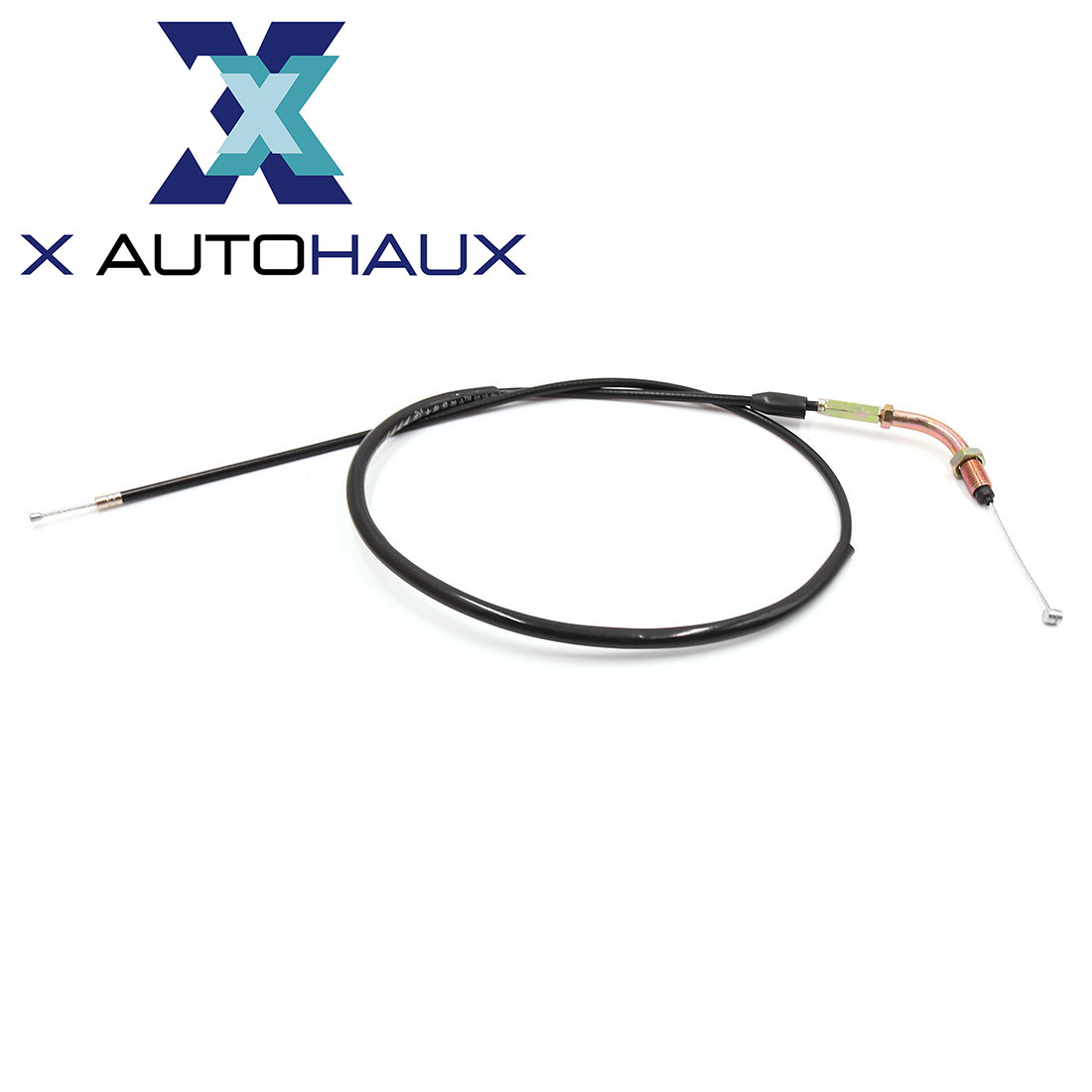 X AUTOHAUX 110cm 43.3" Length Black Rubber Coated Motorcycle Motorbike Throttle Cable Wire Replacement for Honda CM125 ราคา 128 บาท*ส่งฟรี