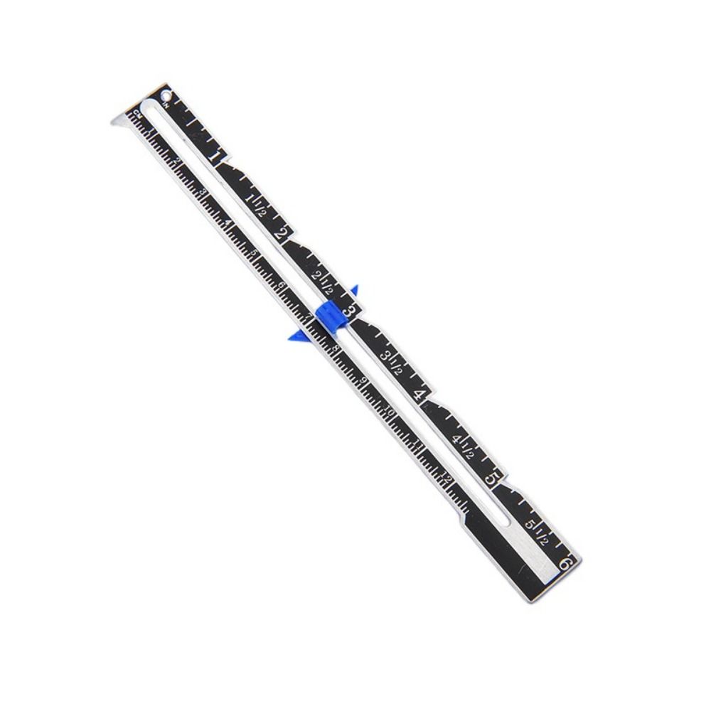 SFHDF Multifunctional Sewing Seam Ruler Aluminum Plastic High Quality Quilting Ruler Sliding Gauge Durable Patchwork Tool Knitting Crafting