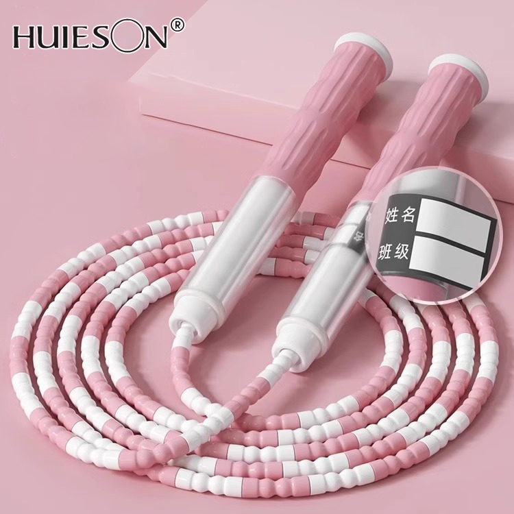 HUIESON Dây nhảy tre cho trẻ em, thiết bị thể thao dành riêng cho trường tiểu học, kỳ thi tuyển sinh trung học, dây nhảy điều chỉnh cho người lớn