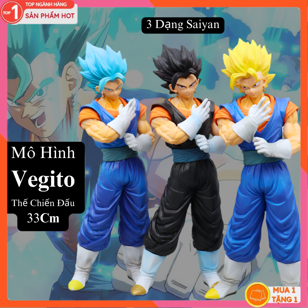 Mô Hình Vegeta Thế Chiến Đấu 33Cm Mô hình Dragon Ball Figure Mô Hình Anmie 7 Viên Ngọc Rồng Songoku