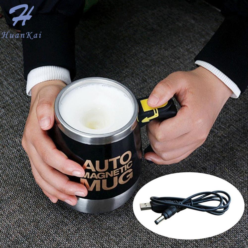 Cốc Tự Khuấy Bằng Thép Không Gỉ USB 400Ml, Cốc Cà Phê Pha Trà Tự Động Cốc Cà Phê Điện Tự Động Tại Nhà