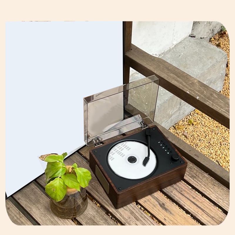 Retro CD Player Rechargeable Support CD BT USB 3.5mm AUX Portable CD Player Bluetooth-Compatible 5.0