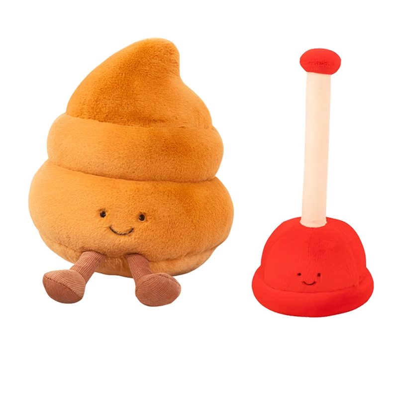 【Latest model】 Two Piece Toilet Set Simulation Plush Toys Toilet Paper Dolls Toilet Paper Rolls ราคา 607 บาท*ส่งฟรี