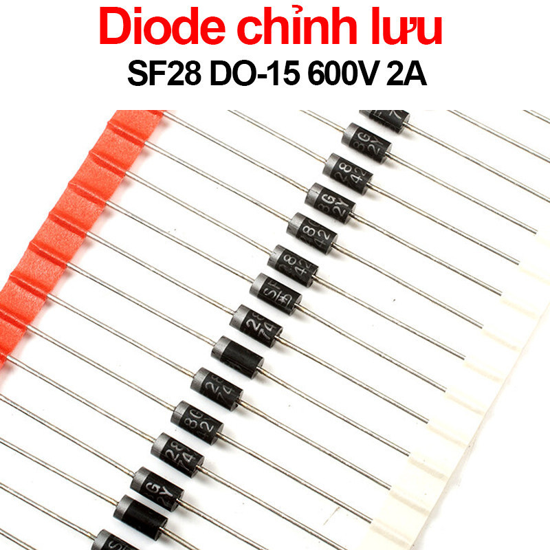 Diode chỉnh lưu sf28 do-15 600v 2a