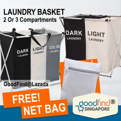 Laundry Basket Laundry Sorting Basket Separate Colours Laundry Basket With Compartments Laundry Bag - GoodFind