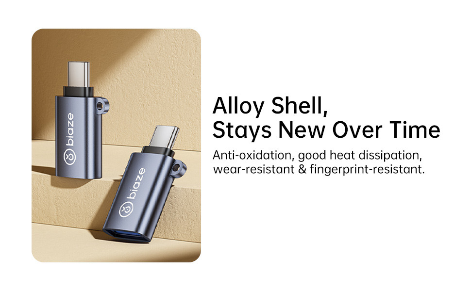 Biaze USB-C Male to USB 3.2 Female Adapter 10Gbps 1