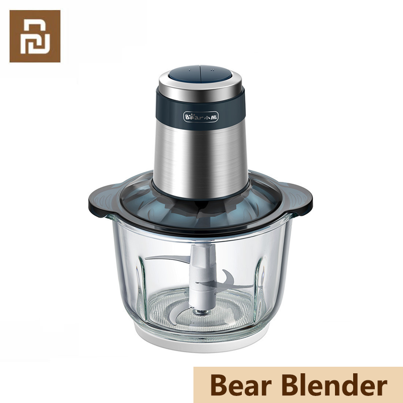 Youpin máy xay thịt bear qsj-c03m1 cối thủy tinh, máy xay thịt, tỏi, ớt bear, đa năng, tiện lợi, nhanh chóng, cối thủy tinh 2l