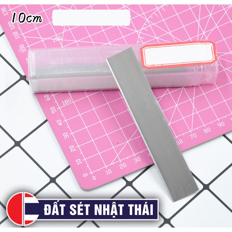 Dao cắt đất sét nhật - thái - hàn - polymer clay 10cm bằng thép siêu mỏng dẻo